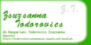 zsuzsanna todorovics business card